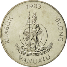 Coin, Vanuatu, 50 Vatu, 1983, British Royal Mint, MS(65-70), Copper-nickel, KM:8