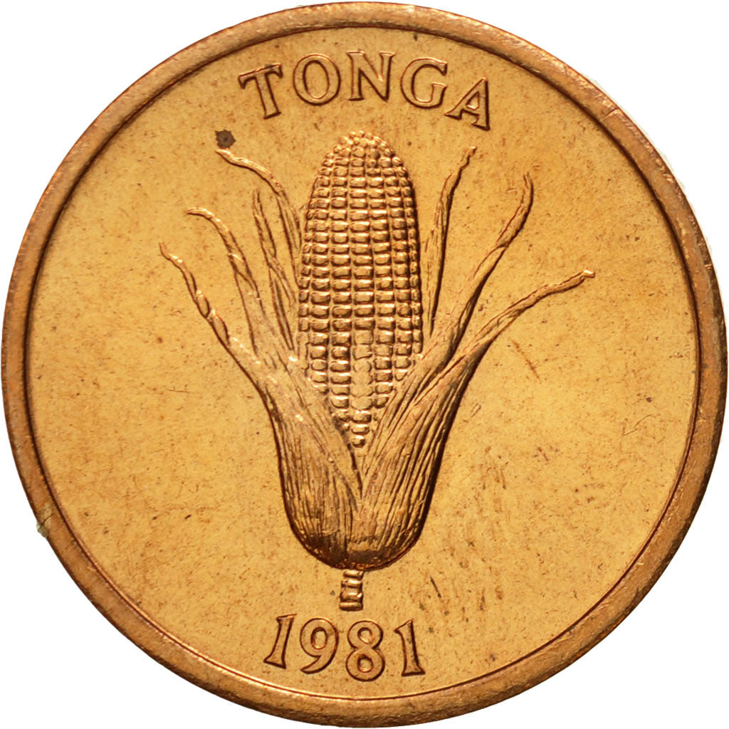 Monnaie, Tonga, King Taufa'ahau Tupou IV, Seniti, 1981, FDC, Bronze, KM:66