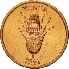Monnaie, Tonga, King Taufa'ahau Tupou IV, Seniti, 1981, FDC, Bronze, KM:66