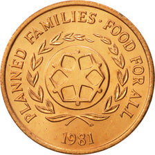 Coin, Tonga, King Taufa'ahau Tupou IV, 2 Seniti, 1981, MS(65-70), Bronze, KM:67