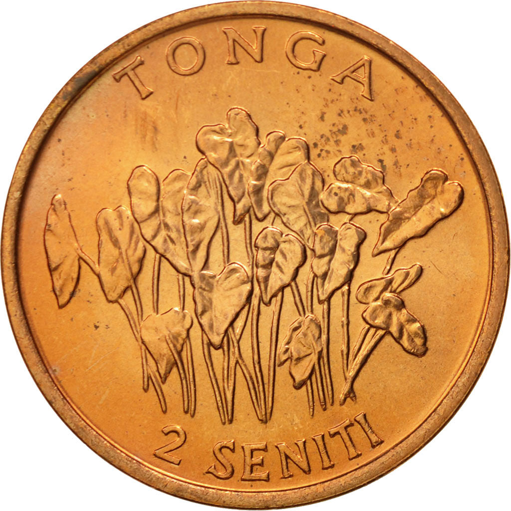 Coin, Tonga, King Taufa'ahau Tupou IV, 2 Seniti, 1981, MS(65-70), Bronze, KM:67