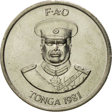 Moneta, Tonga, King Taufa'ahau Tupou IV, 10 Seniti, 1981, FDC, Rame-nichel