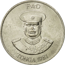 Monnaie, Tonga, King Taufa'ahau Tupou IV, 20 Seniti, 1981, FDC, Copper-nickel