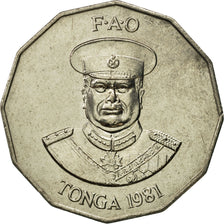 Moneta, Tonga, King Taufa'ahau Tupou IV, 50 Seniti, 1981, FDC, Rame-nichel