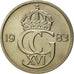 Coin, Sweden, Carl XVI Gustaf, 50 Öre, 1983, MS(65-70), Copper-nickel, KM:855