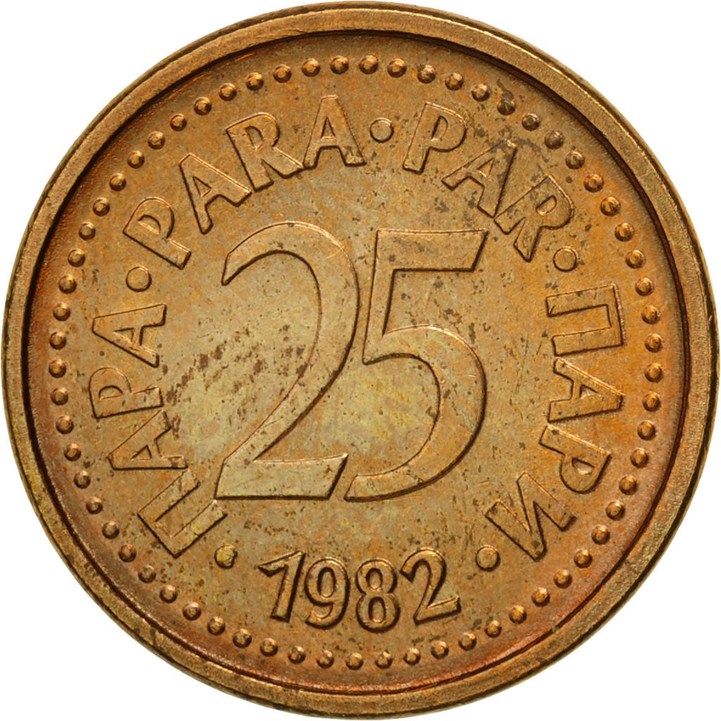 Yugoslavia, 25 Para, 1982, MS(65-70), Bronze, KM:84