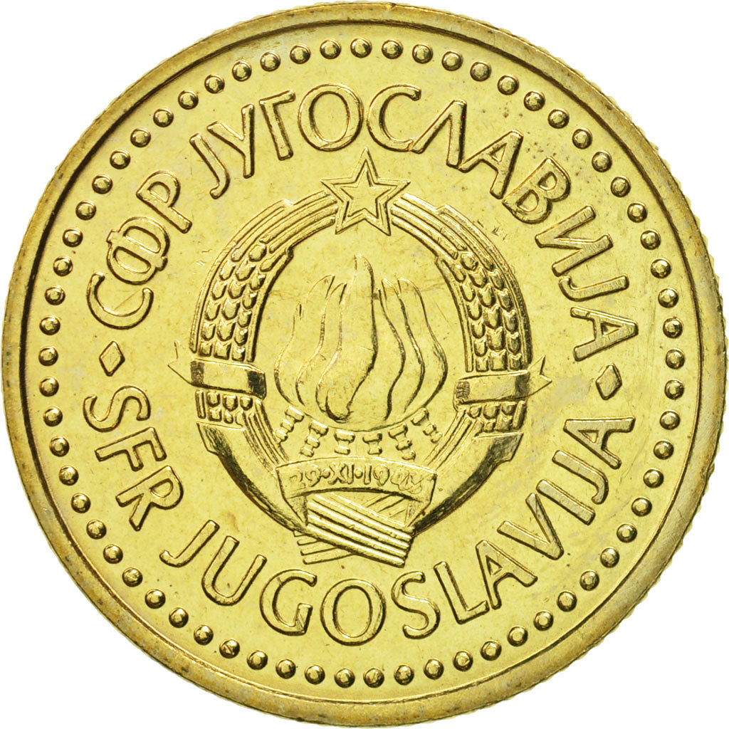 Münze, Jugoslawien, 2 Dinara, 1982, STGL, Nickel-brass, KM:87