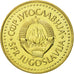 Moneta, Jugosławia, 5 Dinara, 1982, MS(65-70), Mosiądz niklowy, KM:88