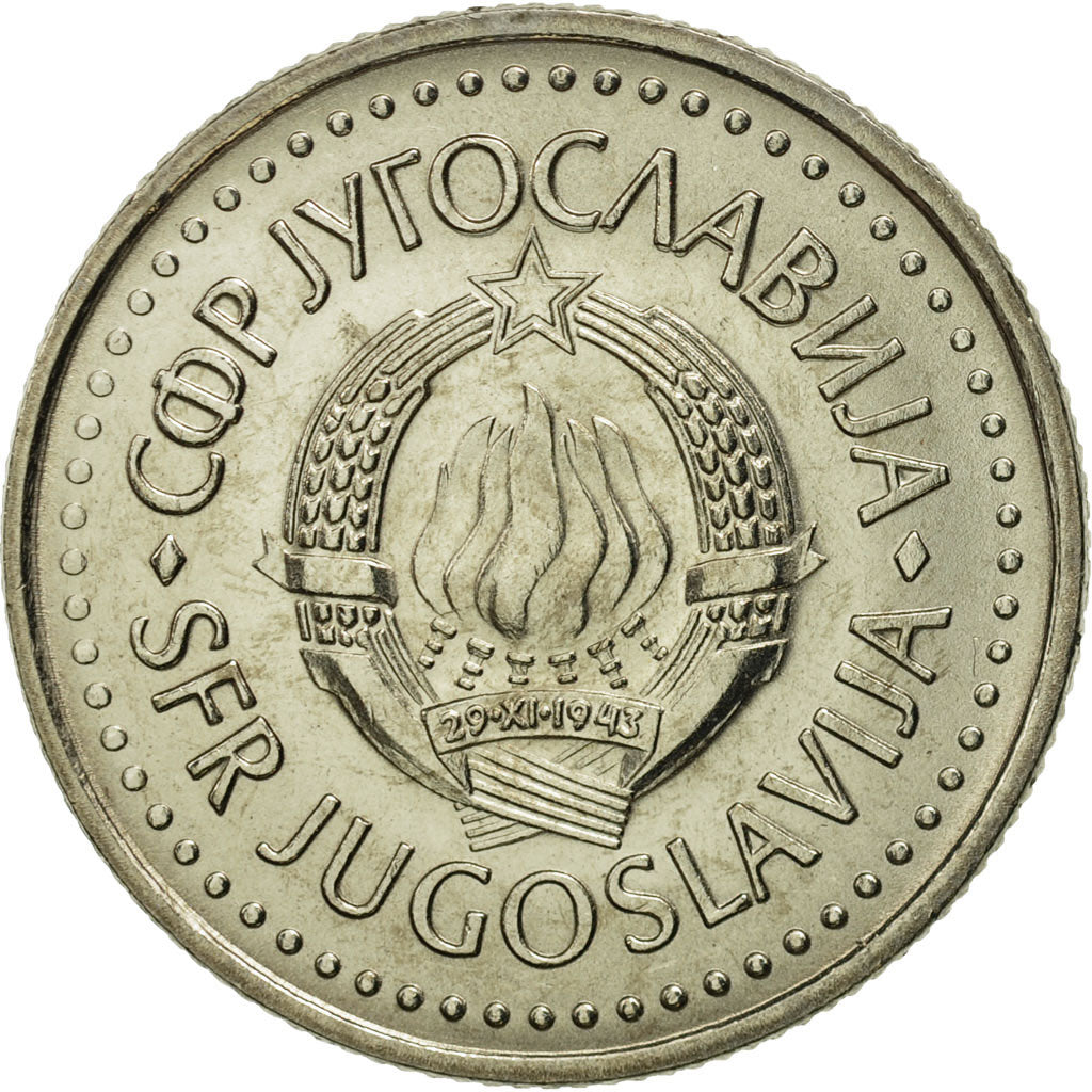 Coin, Yugoslavia, 10 Dinara, 1982, MS(65-70), Copper-nickel, KM:89