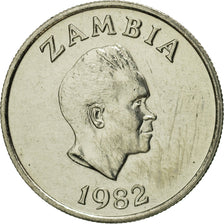 Zambia, 5 Ngwee, 1982, British Royal Mint, MS(65-70), Copper-nickel, KM:11