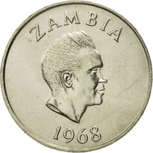 Zambia, 20 Ngwee, 1968, British Royal Mint, FDC, Cobre - níquel, KM:13