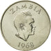 Zambia, 20 Ngwee, 1968, British Royal Mint, FDC, Cobre - níquel, KM:13
