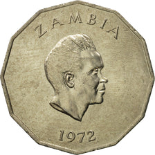 Zambie, 50 Ngwee, 1972, British Royal Mint, FDC, Copper-nickel, KM:15