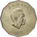 Zambia, 50 Ngwee, 1972, British Royal Mint, MS(65-70), Copper-nickel, KM:15