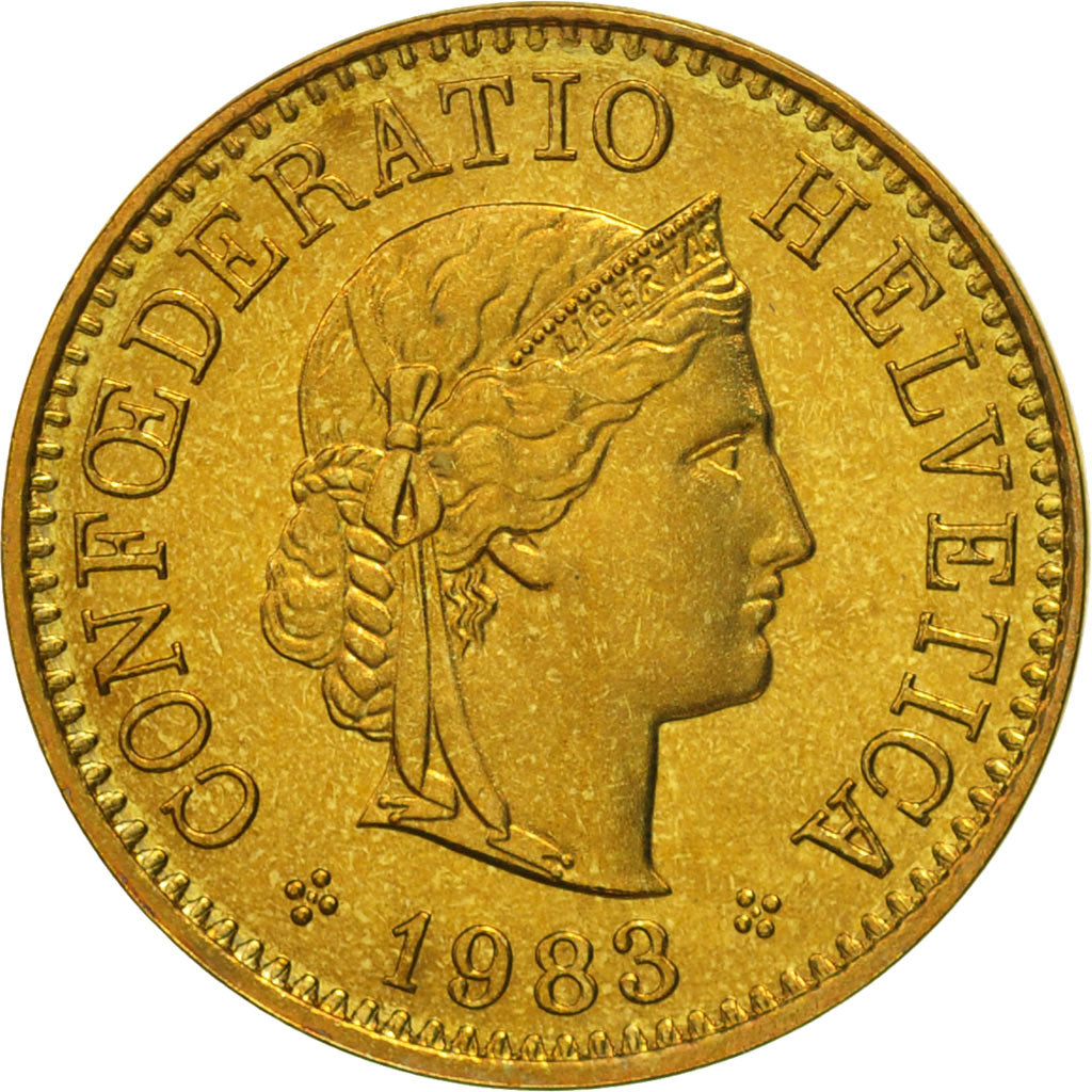 Monnaie, Suisse, 5 Rappen, 1983, Bern, FDC, Aluminum-Bronze, KM:26c