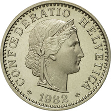 Switzerland, 20 Rappen, 1982, Bern, MS(65-70), Copper-nickel, KM:29a