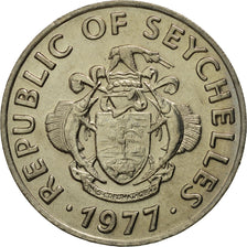 Coin, Seychelles, 50 Cents, 1977, British Royal Mint, MS(65-70), Copper-nickel