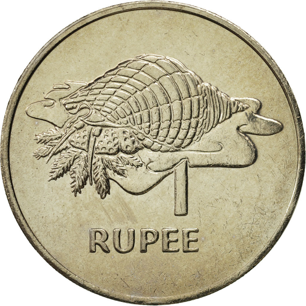 Coin, Seychelles, Rupee, 1977, British Royal Mint, MS(65-70), Copper-nickel