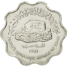 YEMEN, DEMOCRATIC REPUBLIC OF, 10 Fils, 1981, MS(65-70), Aluminum, KM:9
