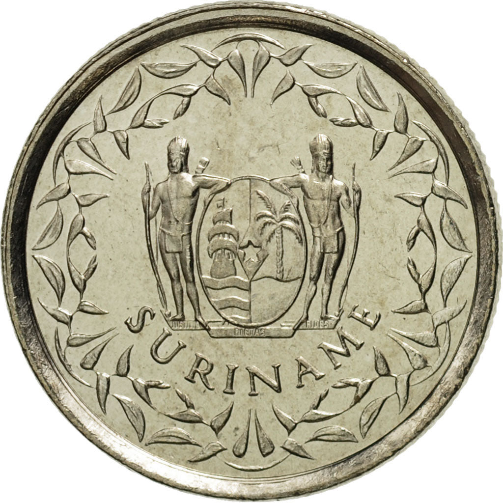 Coin, Surinam, 10 Cents, 1985, MS(65-70), Copper-nickel, KM:13