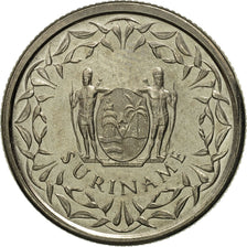 Coin, Surinam, 25 Cents, 1985, MS(65-70), Copper-nickel, KM:14