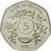 Coin, Uganda, 5 Shillings, 1987, MS(65-70), Nickel plated steel, KM:29