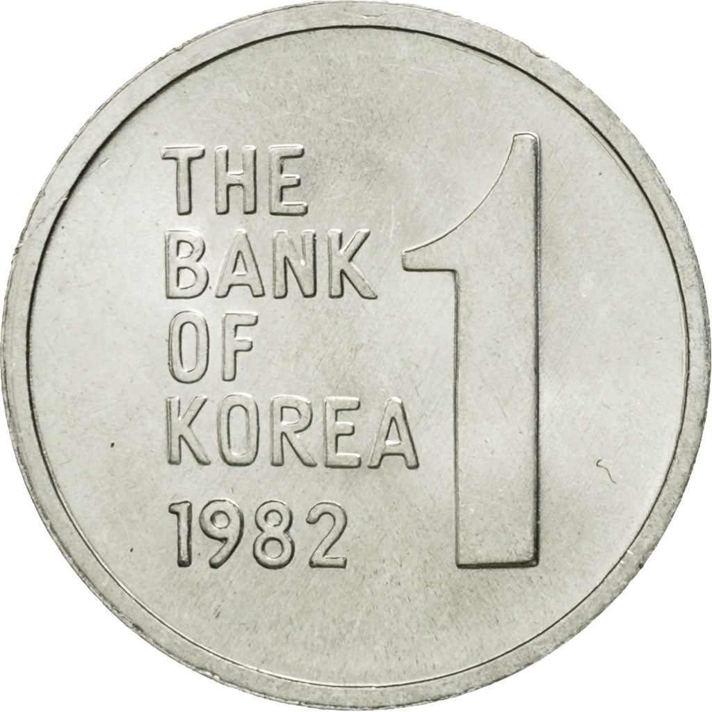 Coin, KOREA-SOUTH, Won, 1982, MS(65-70), Aluminum, KM:4a