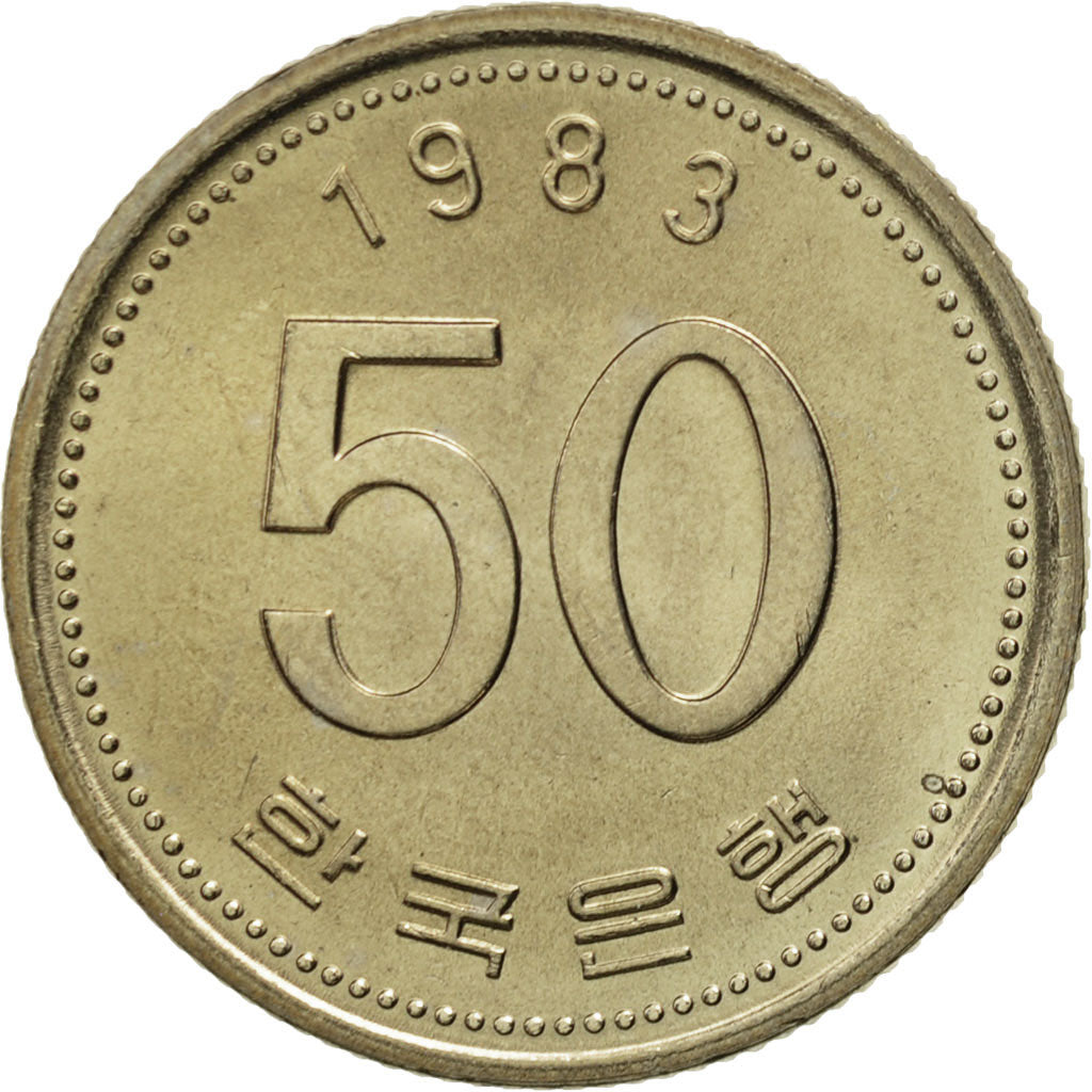 Coin, KOREA-SOUTH, 50 Won, 1983, MS(65-70), Copper-Nickel-Zinc, KM:34