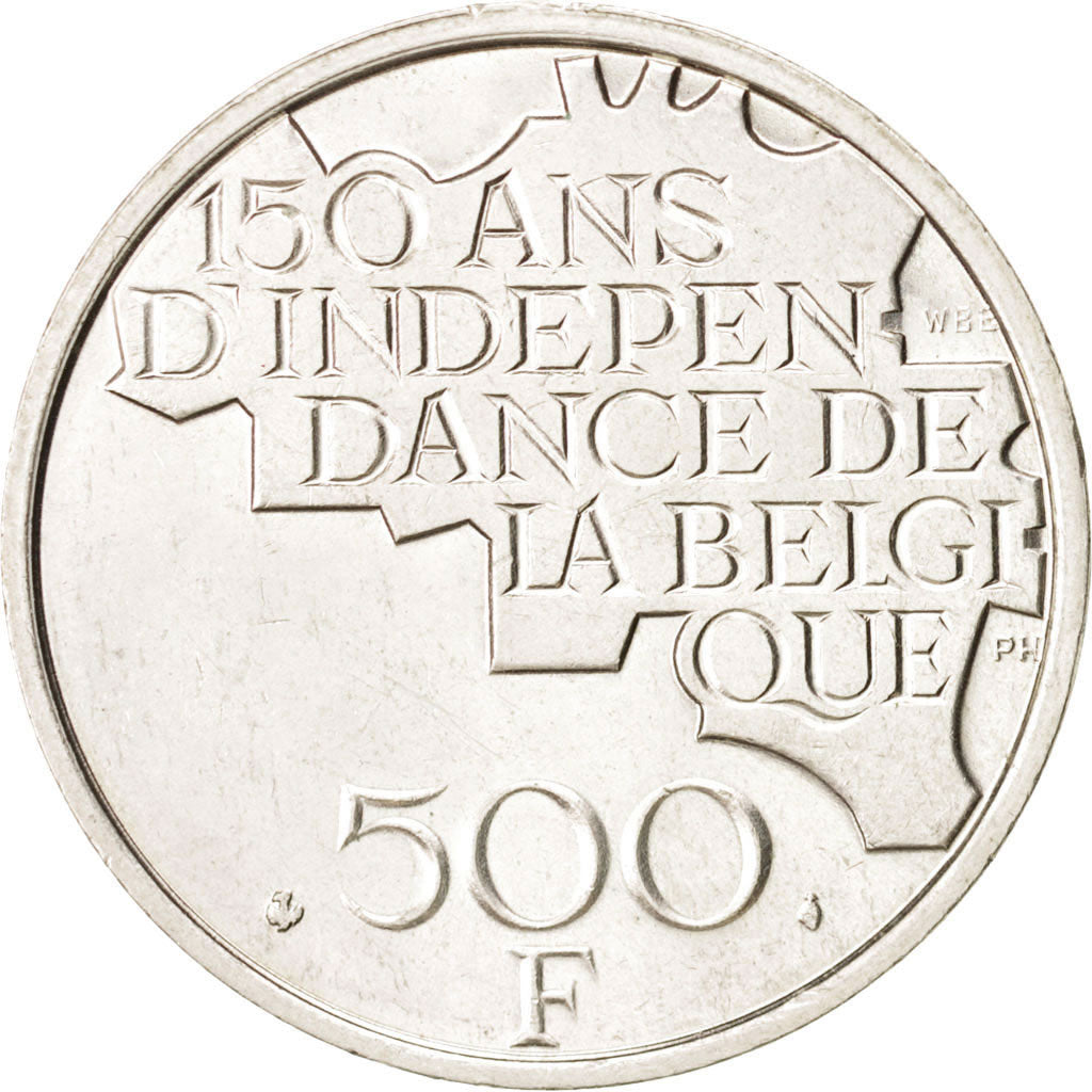 Belgio, 500 Francs, 500 Frank, 1980, SPL-, Rame-nichel ricoperto in argento,...