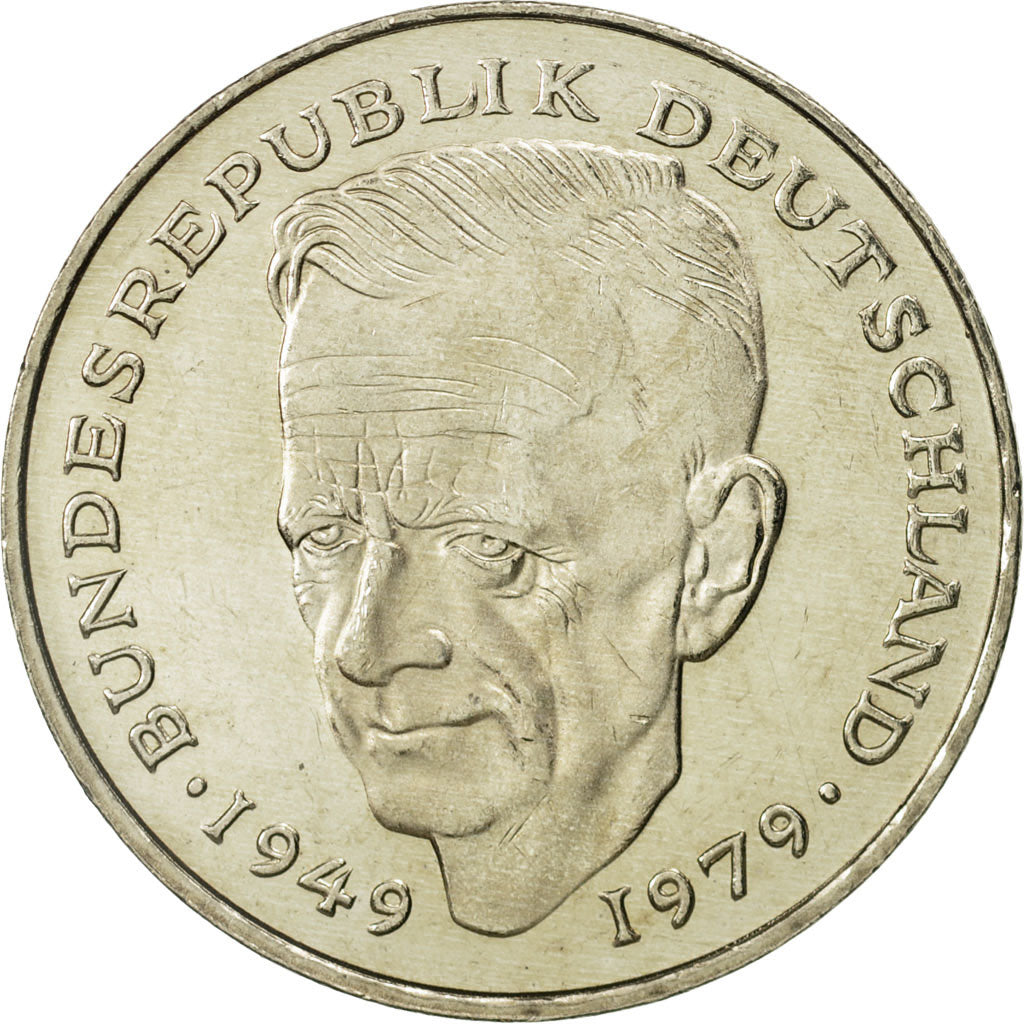 GERMANY - FEDERAL REPUBLIC, 2 Mark, 1988, Stuttgart, MS(65-70), Copper-Nickel
