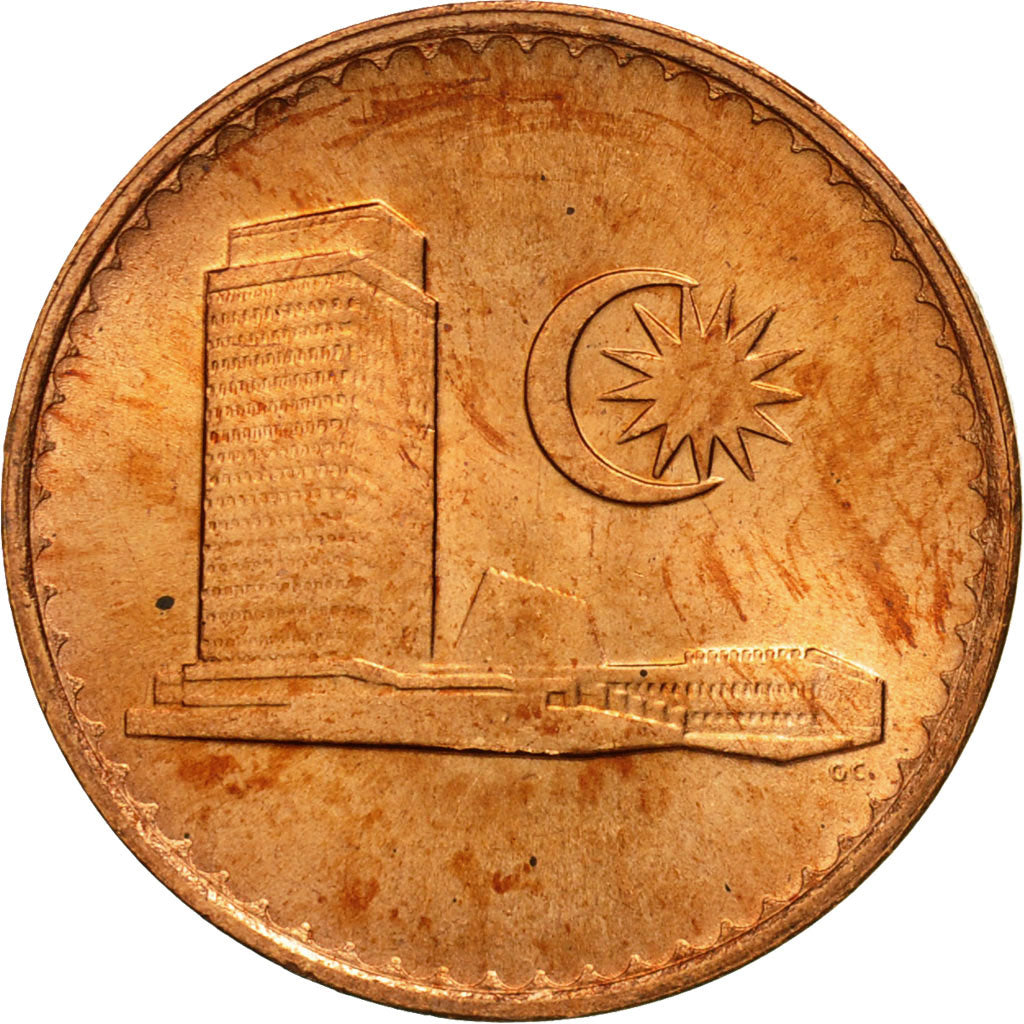 Coin, Malaysia, Sen, 1983, MS(63), Copper Clad Steel, KM:1a