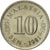 Moneta, Malezja, 10 Sen, 1981, Franklin Mint, MS(65-70), Miedź-Nikiel, KM:3