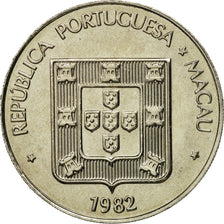 Macau, 5 Patacas, 1982, Singapore Mint, MS(65-70), Copper-nickel, KM:24.1
