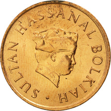 Moneda, BRUNÉI, Sultan Hassanal Bolkiah, Sen, 1984, SC, Bronce, KM:15