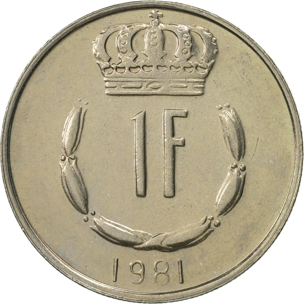 Coin, Luxembourg, Jean, Franc, 1981, MS(65-70), Copper-nickel, KM:55