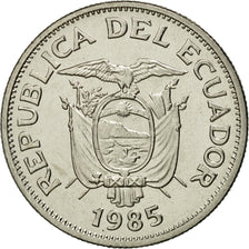 Moneta, Ecuador, Sucre, Un, 1985, FDC, Acciaio ricoperto in nichel, KM:85.1