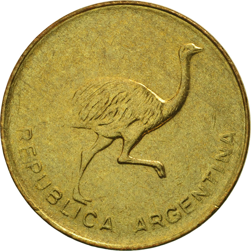 Coin, Argentina, Centavo, 1987, MS(63), Brass, KM:96.2