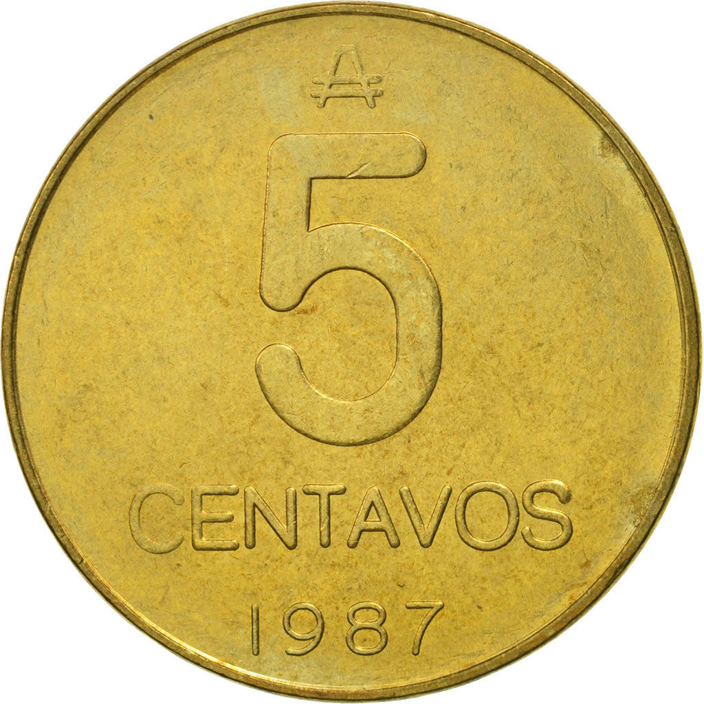 Argentine, 5 Centavos, 1987, SPL, Laiton, KM:97.2