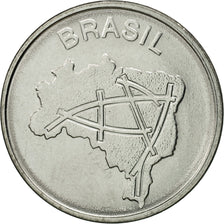 Coin, Brazil, 10 Cruzeiros, 1985, MS(65-70), Stainless Steel, KM:592.2