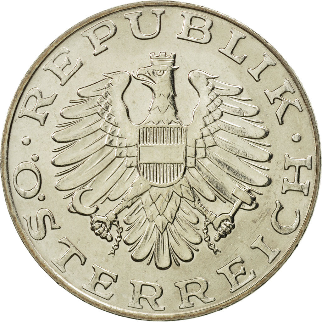 Austria, 10 Schilling, 1982, MS(65-70), Copper-Nickel Plated Nickel, KM:2918