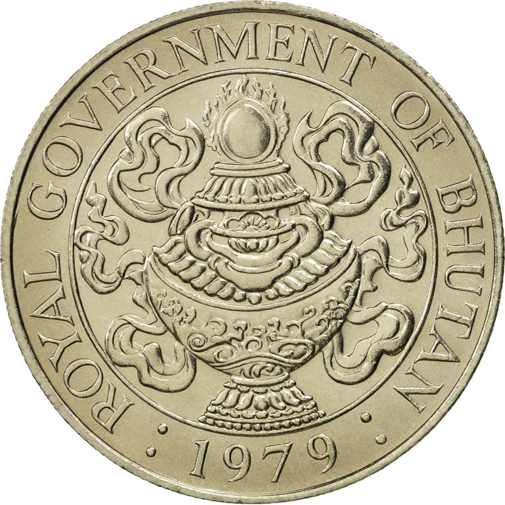 Bhutan, 50 Chhertum, 1979, MS(65-70), Copper-nickel, KM:48
