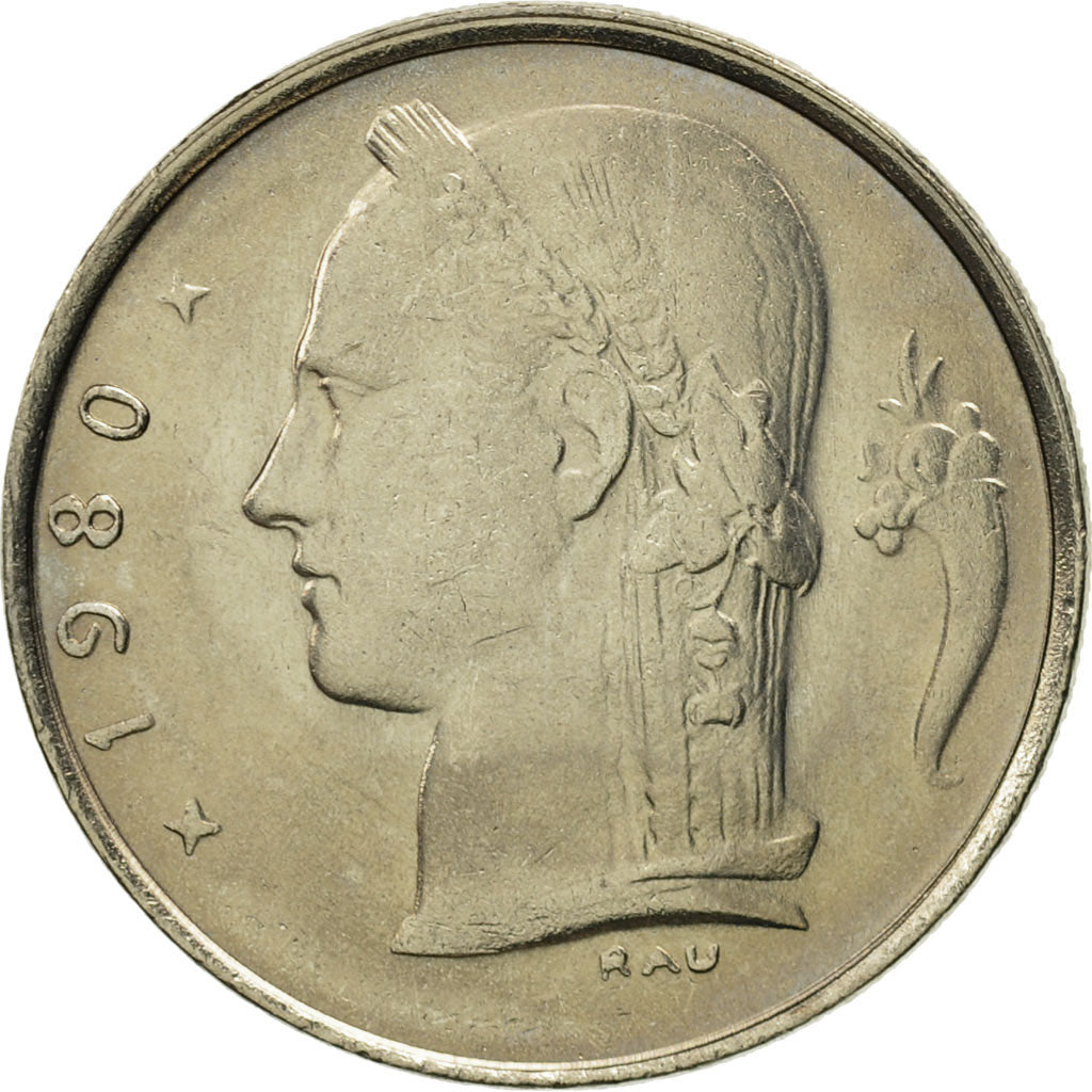 Coin, Belgium, Franc, 1980, MS(65-70), Copper-nickel, KM:142.1