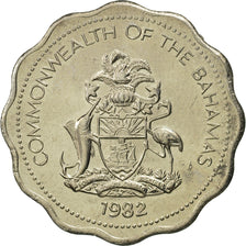 Moneta, Bahamas, Elizabeth II, 10 Cents, 1982, Franklin Mint, FDC, Rame-nichel