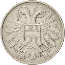 Austria, Schilling, 1934, BB+, Rame-nichel, KM:2851