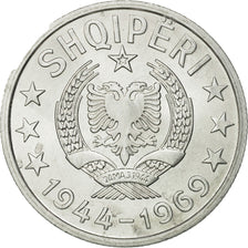 Albania, 50 Qindarka, 1969, Rome, MS(65-70), Aluminum, KM:47