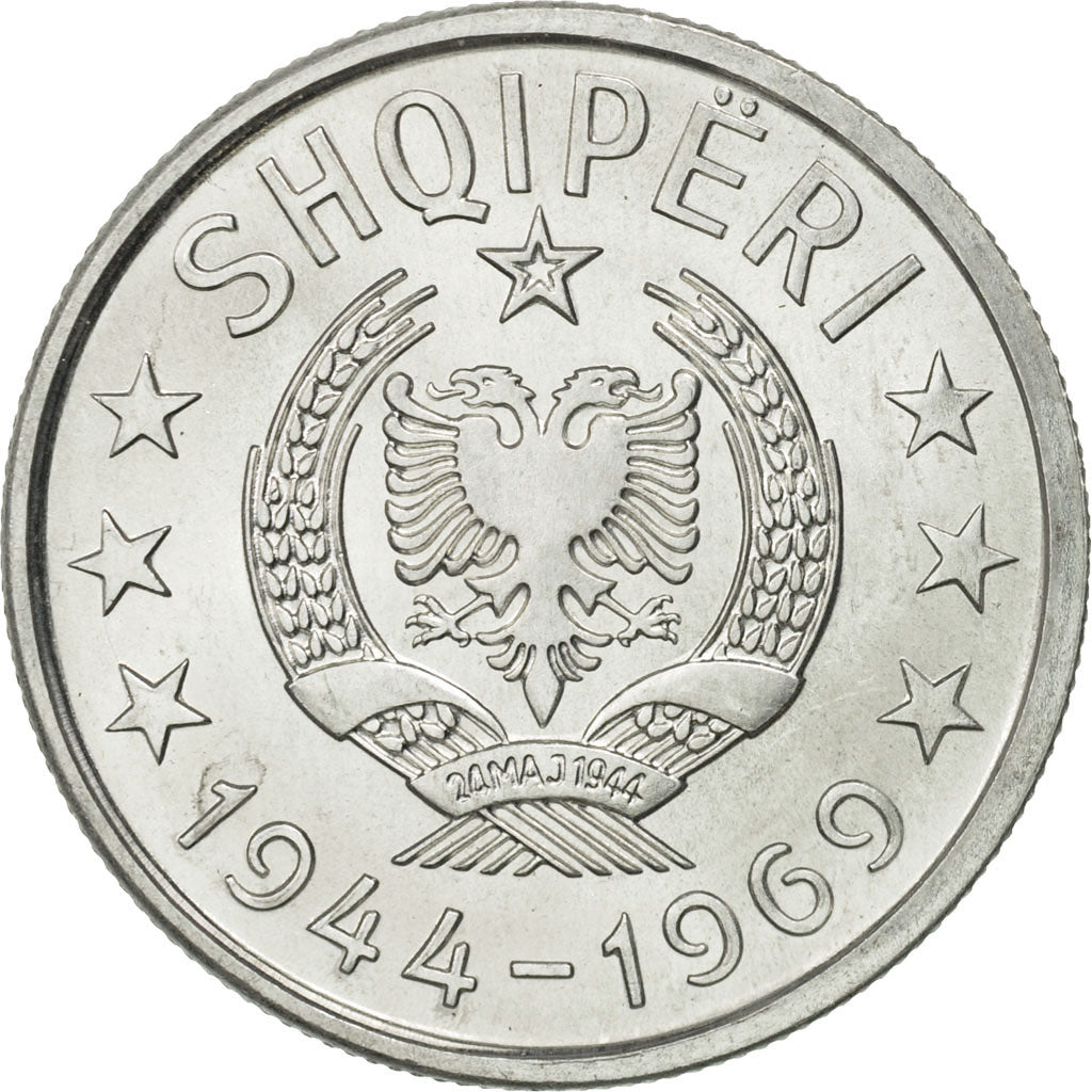 Albania, Lek, 1969, Rome, MS(65-70), Aluminum, KM:48