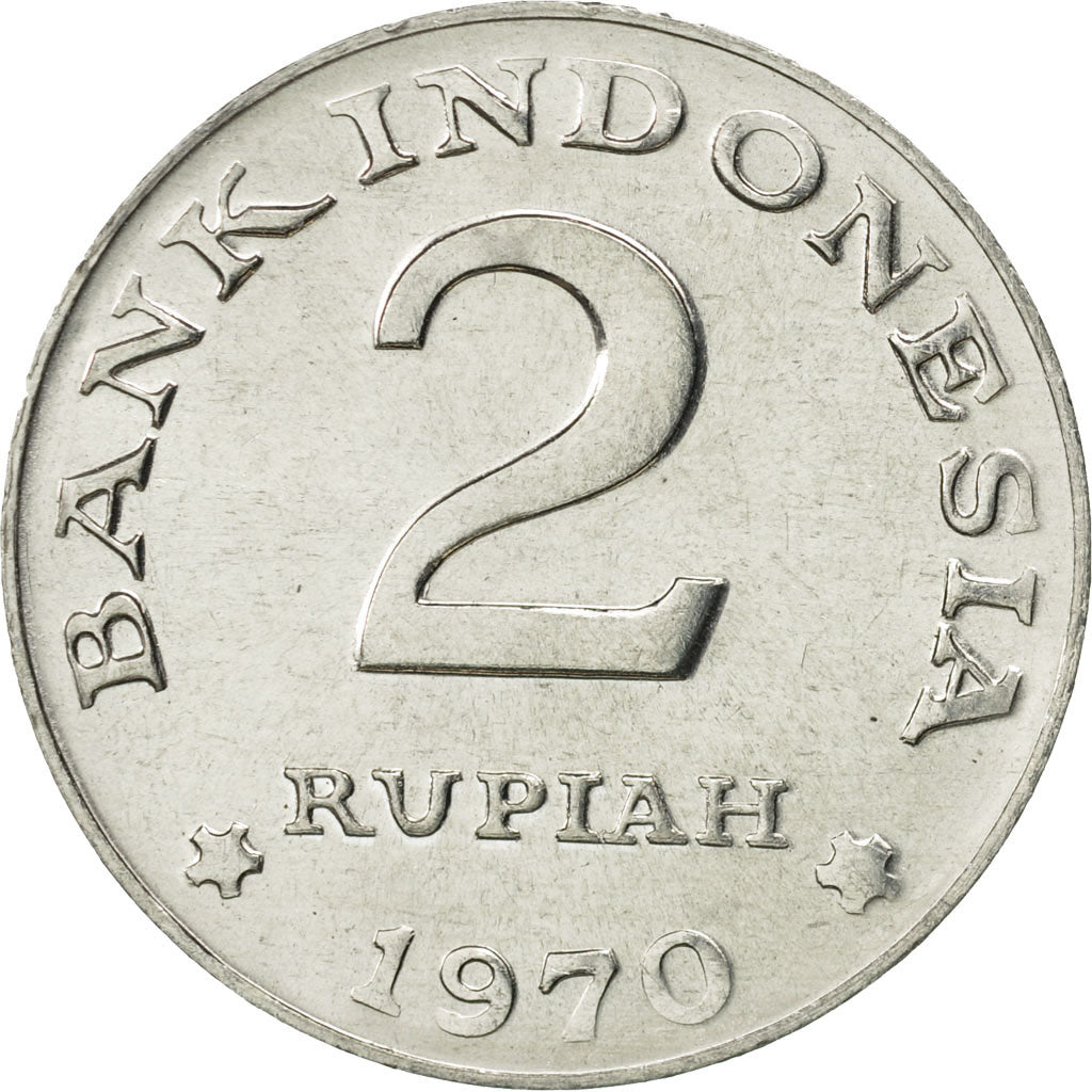 Moneta, Indonesia, 2 Rupiah, 1970, FDC, Alluminio, KM:21