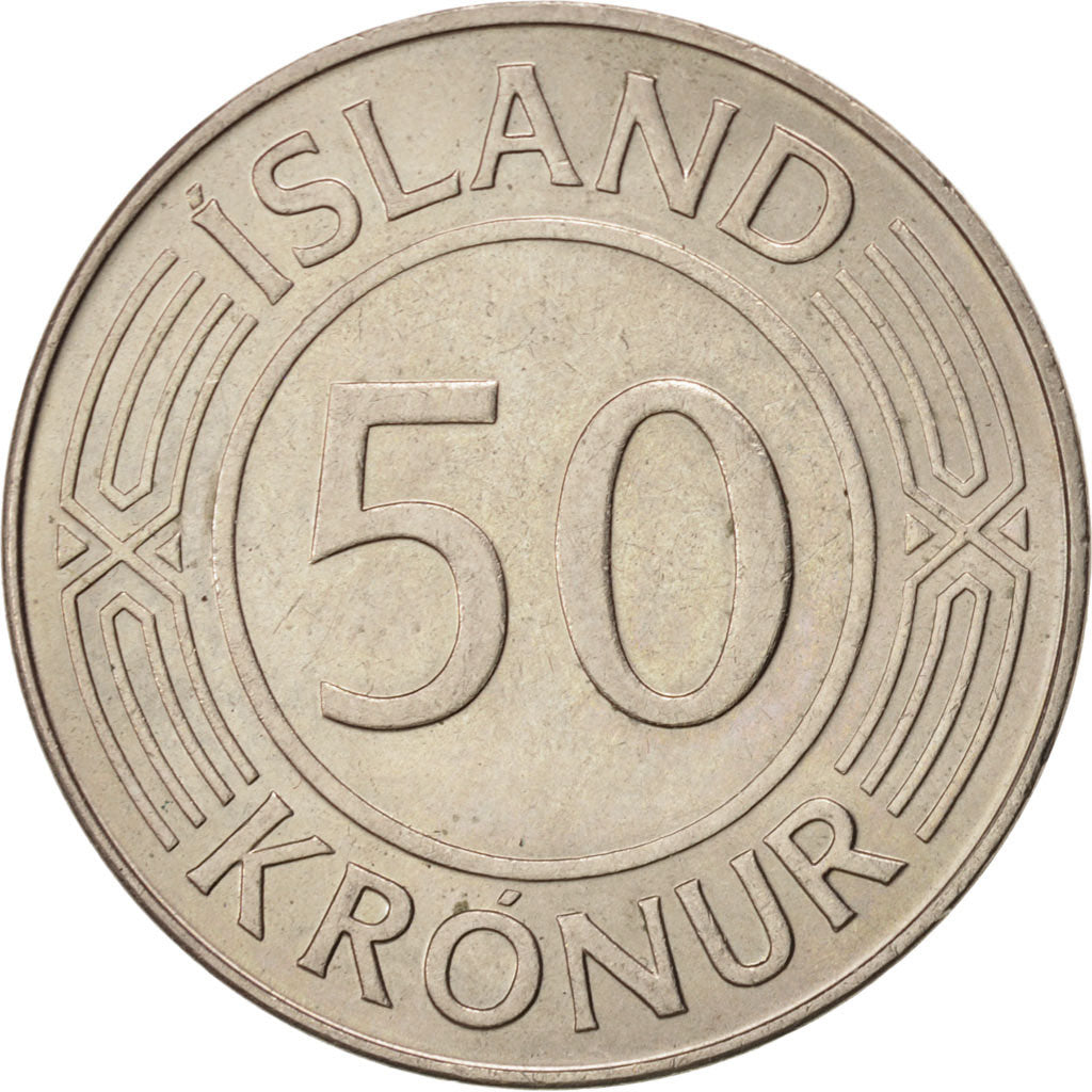 Islanda, 50 Kronur, 1976, SPL-, Rame-nichel, KM:19