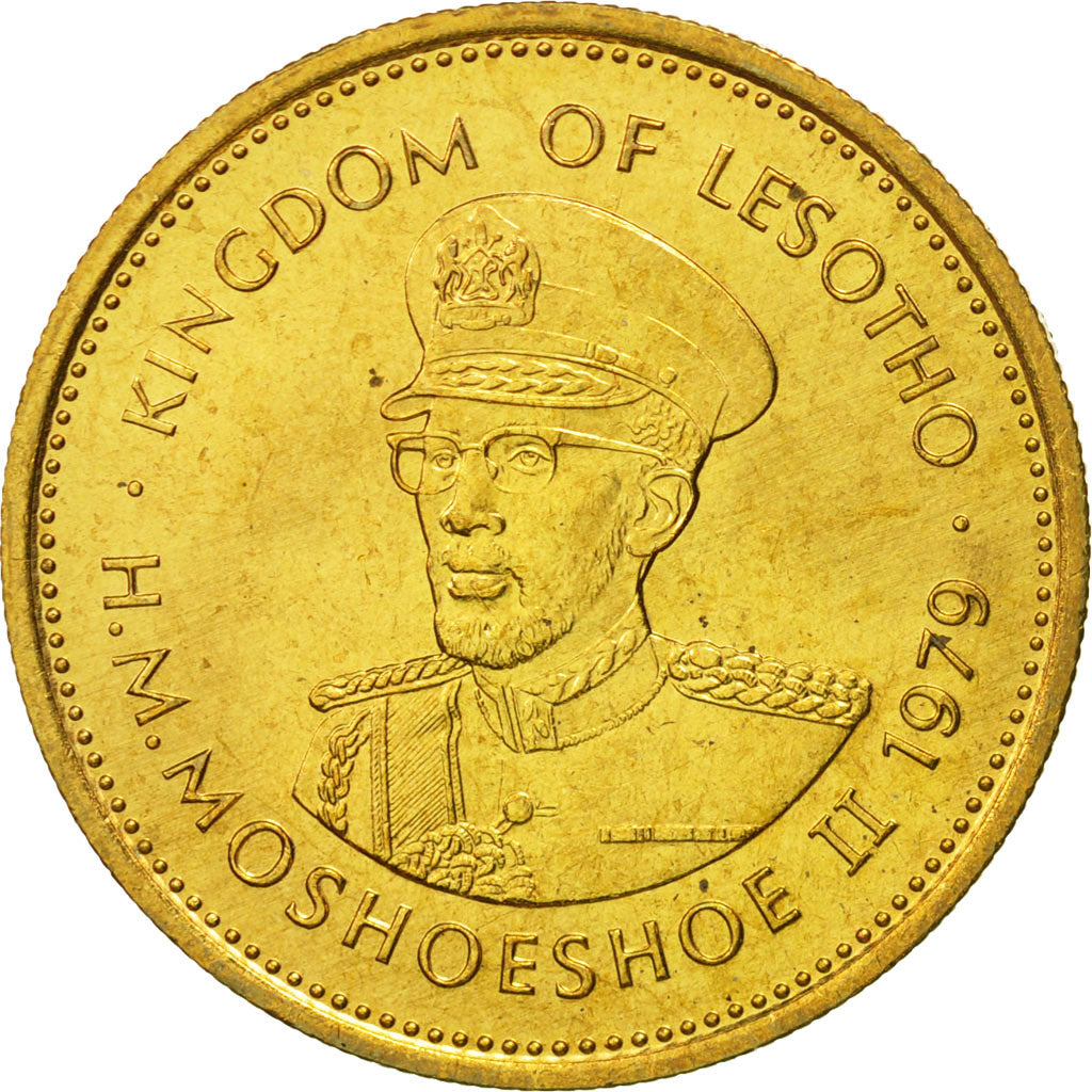 Coin, Lesotho, Moshoeshoe II, 5 Licente, Lisente, 1979, MS(65-70), Nickel-brass