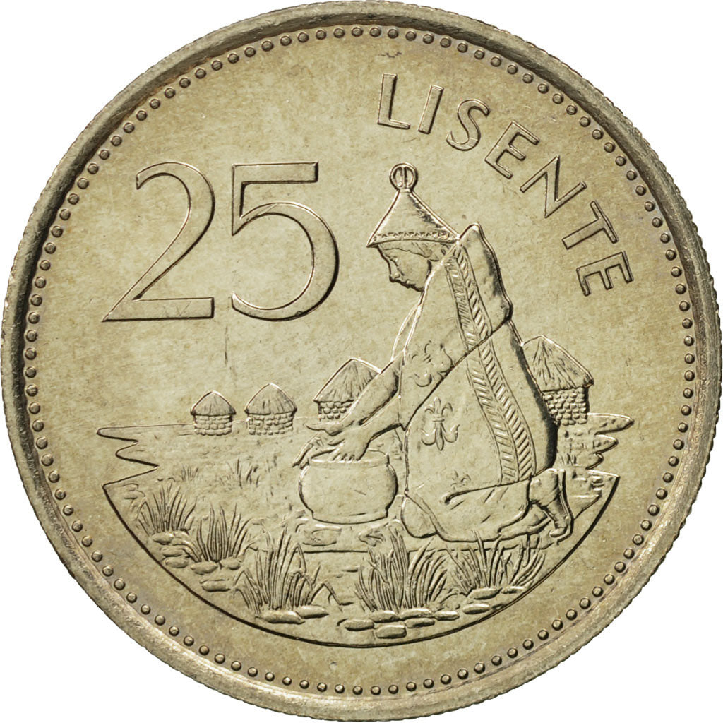 Monnaie, Lesotho, Moshoeshoe II, 25 Lisente, 1979, FDC, Copper-nickel, KM:20